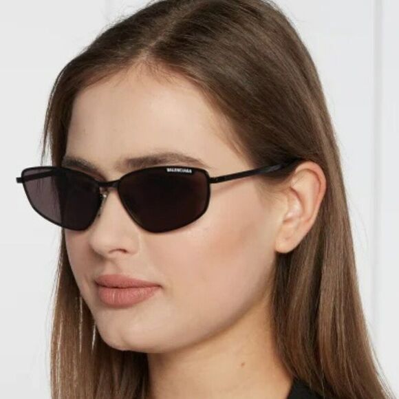 NEW Balenciaga BB0277S 001 Grey Geometric Unisex Sunglasses BB 0277S main image 6